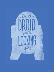 Komar Star Wars Silhouette Quotes R2D2 affiche art 30x40cm | Yourdecoration.fr