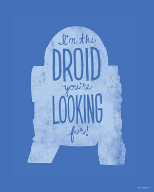 Komar Star Wars Silhouette Quotes R2D2 affiche art 40x50cm | Yourdecoration.fr