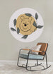 Komar Winnie Pooh Garland Papier Peint Adhésif 125x125cm Rond ambiance | Yourdecoration.fr