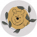 Komar Winnie Pooh Garland Papier Peint Adhésif 125x125cm Rond | Yourdecoration.fr