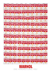 Andy Warhol  One Hundred Cans 1962 affiche art 65x90cm | Yourdecoration.fr