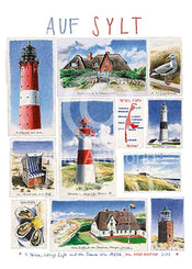 Andy Airfix  Auf Sylt affiche art 50x70cm | Yourdecoration.fr