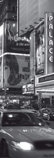 Alan Copson  Times Sqare at night, New York affiche art 33x95cm | Yourdecoration.fr