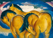 Franz Marc  Die kleinen gelben Pferde affiche art 29.7x21cm | Yourdecoration.fr