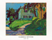 Gabriele MÃ¼nter  Sommer 1908 Haus mit Apfelbaum affiche art 90x70cm | Yourdecoration.fr