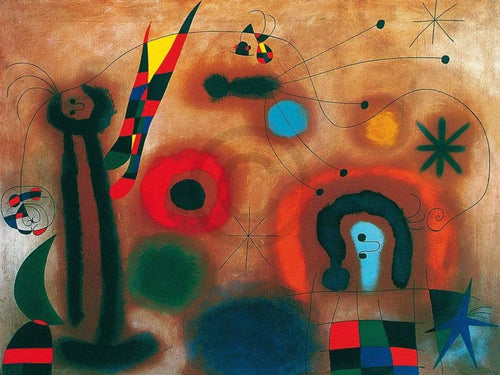 Joan Miro  Libelle mit roten FlÃ¼geln affiche art 80x60cm | Yourdecoration.fr