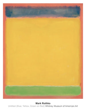 Mark Rothko  Untitled Blue, Yellow, Green, Red affiche art 71x91cm | Yourdecoration.fr