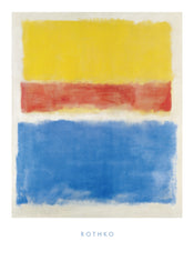 Mark Rothko  Untitled Yellow Red and Blue affiche art 60x80cm | Yourdecoration.fr