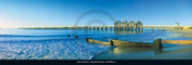 Tony Pleavin  Busselton Pier, Australia affiche art 95x33cm | Yourdecoration.fr