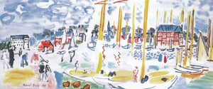 Raoul Dufy  Dimanche a Deauville affiche art 101x42cm | Yourdecoration.fr