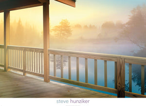 Steve Hunziker  Lodge Deck affiche art 91x66cm | Yourdecoration.fr