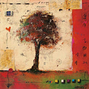 Sonja Kobrehel  Tree II affiche art 70x70cm | Yourdecoration.fr