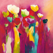 Anne L. Strunk  Townflowers I affiche art 98x98cm | Yourdecoration.fr