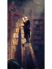 Carl Spitzweg  Der BÃ¼cherwurm affiche art 60x80cm | Yourdecoration.fr