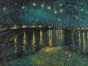 Vincent Van Gogh  Notte stellata affiche art 80x60cm | Yourdecoration.fr