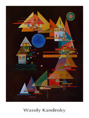 Wassily Kandinsky  Spitzen im Bogen, 1927 affiche art 60x80cm | Yourdecoration.fr