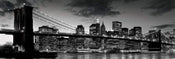 Pyramid Brooklyn Bridge at Dusk Affiche 91,5x30,5cm | Yourdecoration.fr