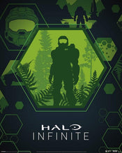 Pyramid Halo Infinite Master Chief Hex Affiche 40x50cm | Yourdecoration.fr