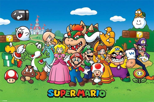 Pyramid Super Mario Characters Affiche 91,5x61cm | Yourdecoration.fr