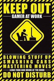 Pyramid Gamer At Work Do Not Disturb Affiche 61x91,5cm | Yourdecoration.fr