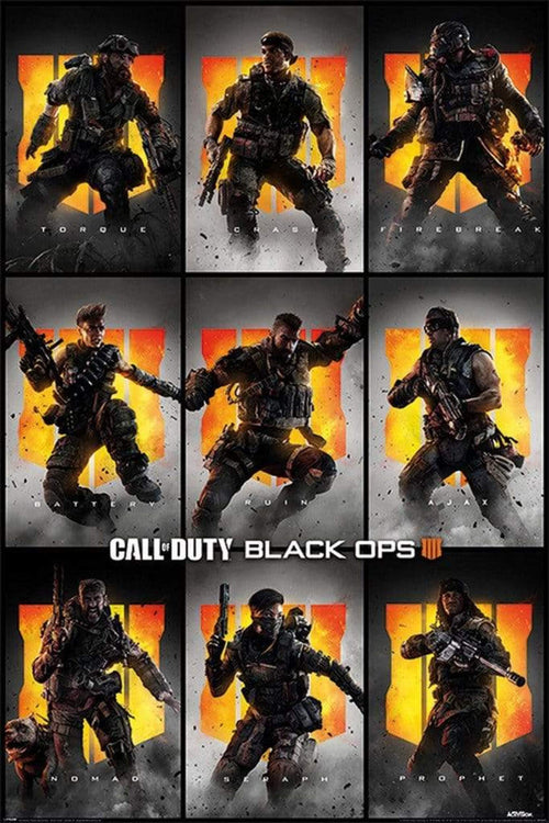 Pyramid Call of Duty Black Ops 4 Characters Affiche 61x91,5cm | Yourdecoration.fr