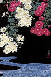 Pyramid Ohara Koson Chrysanthemum and Running Water Affiche 61x91,5cm | Yourdecoration.fr