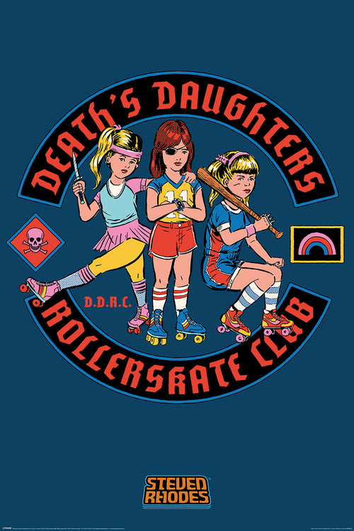 Pyramid PP35012 Steven Rhodes Death'S Daughters Rollerskate Club Affiche Art | Yourdecoration.fr