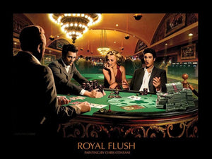 Pyramid Royal Flush Chris Consani affiche art 60x80cm | Yourdecoration.fr