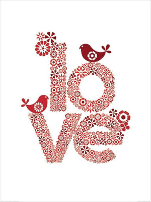 Pyramid Valentina Ramos Red Love affiche art 60x80cm | Yourdecoration.fr