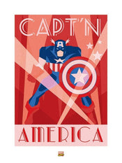 Pyramid Marvel Deco Captain America affiche art 60x80cm | Yourdecoration.fr