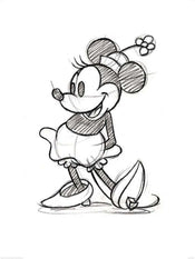 Pyramid Minnie Mouse Sketched Single affiche art 60x80cm | Yourdecoration.fr