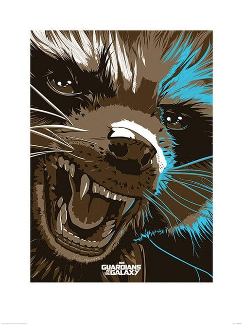 Pyramid Guardians of The Galaxy Rocket Raccoon affiche art 60x80cm | Yourdecoration.fr