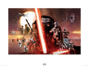 Pyramid Star Wars Episode VII Galaxy affiche art 60x80cm | Yourdecoration.fr