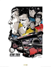 Pyramid Star Trek Boldly Go 50th Anniversary affiche art 60x80cm | Yourdecoration.fr