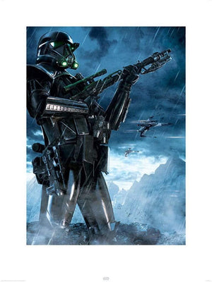 Pyramid Star Wars Rogue One Death Trooper Rain affiche art 60x80cm | Yourdecoration.fr