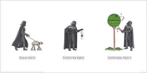 pyramid ppr41750 star wars vaders boredom busting ideas affiche art 60x30cm | Yourdecoration.fr