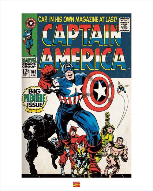 Pyramid Captain America affiche art 40x50cm | Yourdecoration.fr