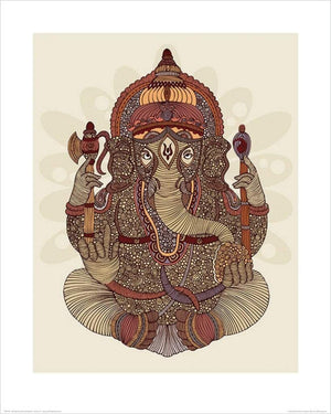 Pyramid Valentina Ramos Ganesha affiche art 40x50cm | Yourdecoration.fr