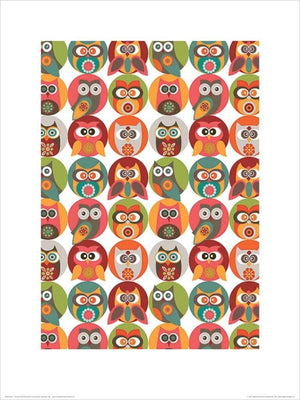 Pyramid Valentina Ramos Owls Family affiche art 30x40cm | Yourdecoration.fr