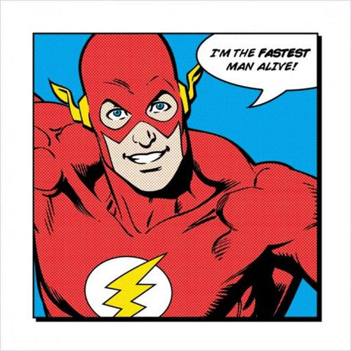 Pyramid Flash Fastest Man Alive affiche art 40x40cm | Yourdecoration.fr