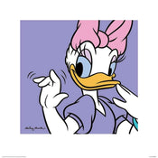 Pyramid Daisy Duck Lilac affiche art 40x40cm | Yourdecoration.fr