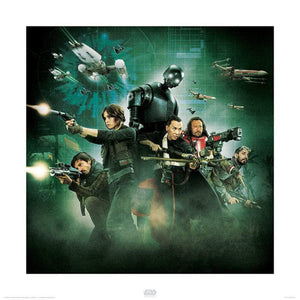 Pyramid Star Wars Rogue One Attack affiche art 40x40cm | Yourdecoration.fr