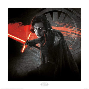 Pyramid Star Wars The Last Jedi Kylo Ren Force affiche art 40x40cm | Yourdecoration.fr