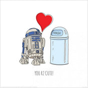 pyramid ppr45998 star wars you r2 cute affiche art 40x40cm | Yourdecoration.fr