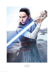 Pyramid Star Wars The Last Jedi Rey Engage affiche art 60x80cm | Yourdecoration.fr