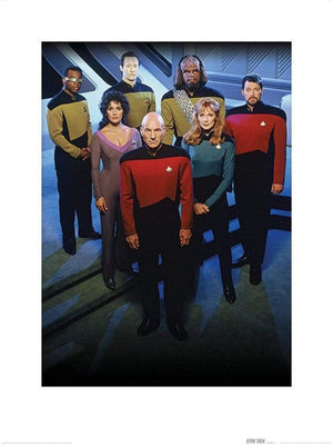 Pyramid Star Trek The Next Generation Enterprise Officers affiche art 60x80cm | Yourdecoration.fr