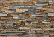 Papier Peint - Colorful Stone Wall 366x254cm - Papier