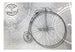 Papier Peint - Vintage Bicycles Black and White - Intissé