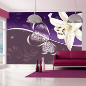 Papier Peint - Lily in Shades of Violet - Intissé