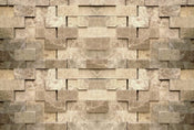 Wizard+Genius 3D Stone Wall Papier Peint Intissé 384x260cm 8 bandes | Yourdecoration.fr